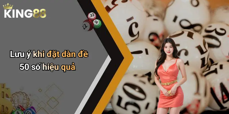 Lưu ý khi đặt dàn đề 50 số hiệu quả